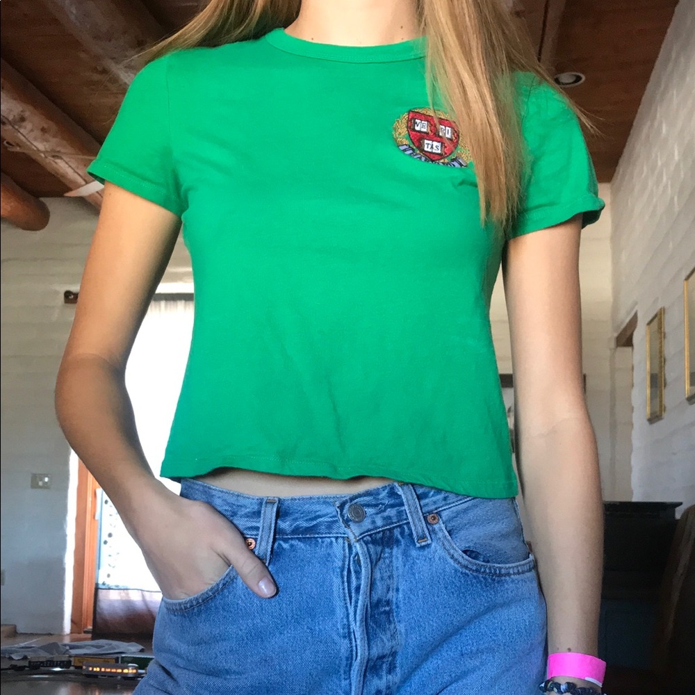 harvard crop top